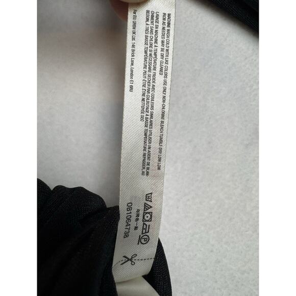 Free People Intimately‎ Turnt Bodysuit Womens S Black Surplice Long Sleeve Thong - Picture 10 of 11